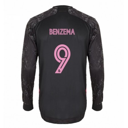 Fotballdrakt Real Madrid Karim Benzema 9 Tredjetrøye 2020-2021 Langermet